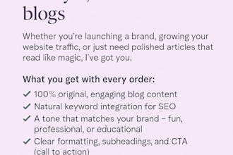 create high quality SEO blog content for beauty and wellness websites