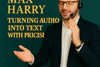 transcribe your audio or video to clear, accurate text manually