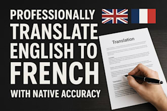 profesionally translate english to french