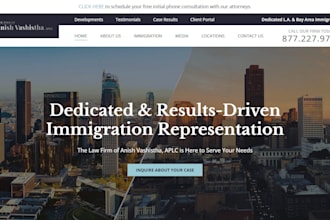 immigration website visa consultant website lawyer website law firm website