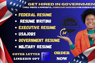 write a powerful federal resume that meets usajobs and HR hiring standards