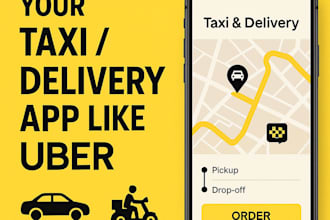create taxi booking app for quick uber and delivery