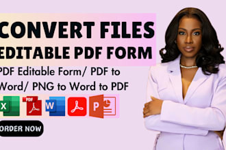 create fillable PDF forms convert doc excel PDF to interactive editable form