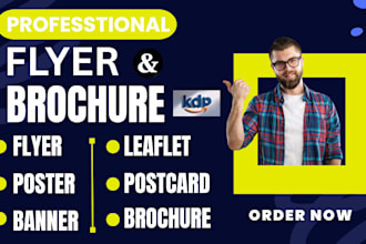 do a professional design flyer or brochure for your business flyers, company,