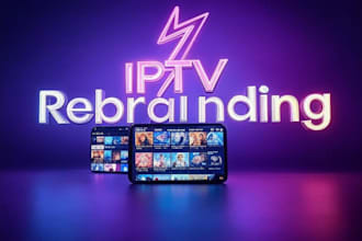 professionally rebrand your iptv service with custom logo, themes, and dns setup