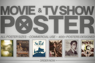 create custom movie, TV series, and cinematic posters