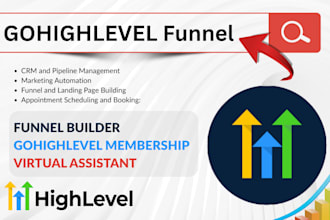 design funnel builder gohighlevel membership website virtual assistant expert