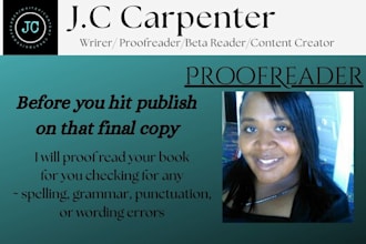 proofread your book and give it a final pass