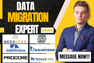 migrate data from acculynx to jobber jobnimbus buildertrend procore houzz pro