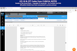 do medical billing and coding by extracting icd 10 and cpt codes from notes