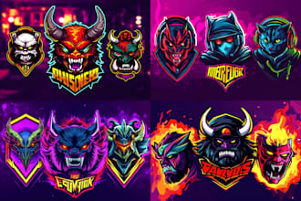 create premium gaming, esports, mascot and avatar logo