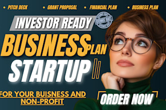 write a business plan with a financial plan for startups, business plan writer