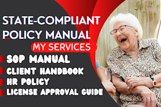 write state compliant policy and procedure for homecare and housing license