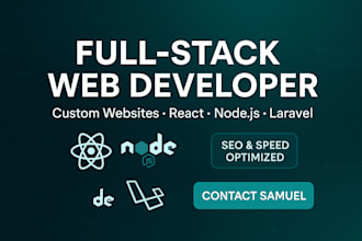be your full stack web developer