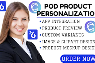 setup teeinblue customily zakeke shopify etsy product personalization