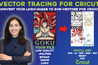 convert any logo image jpg to cricut svg vector ai eps png