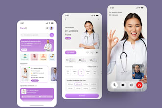 build telemedicine marketplace app, doctor app, hospital app appointment booking
