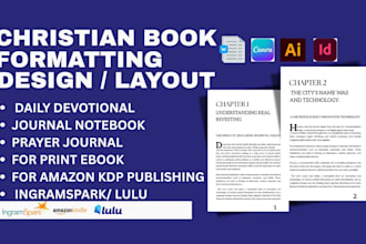 design, format christian ebook, prayer book journal, daily devotional amazon kdp