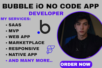 be bubble developer bubble io saas mvp marketplace adalo expert flutterflow UI