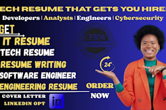 write an ats optimized tech or IT resume for developers, analysts, and engineers