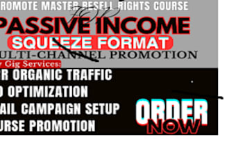 promote master resell right courses with email marketing, campaign, sales funnel