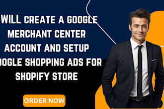setup google merchant center, manage shopping ads campaign for shopify store