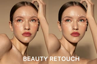 do natural skin correction and color grading
