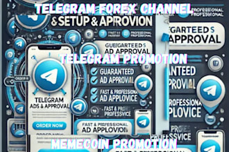 approve telegram ads, memecoin, forex telegram promotion to 10m active investors