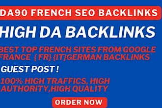 build high da french seo links and publish french, it guest post with backlinks