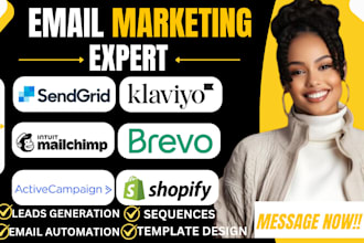 klaviyo email flows sendgrid brevo omnisend mailchimp activecampaign shopify