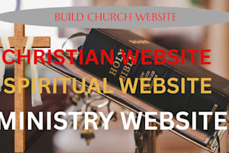 build a professional christian, spiritual, ministry website