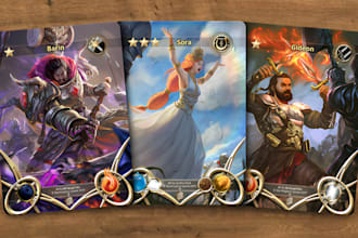 draw card game design board game card design playing card trading card design