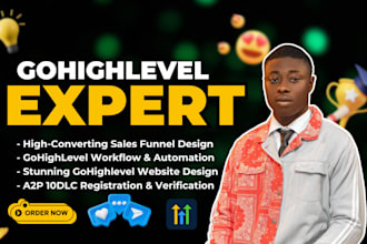 build gohighlevel systeme io sales funnel ghl landing page go high level website