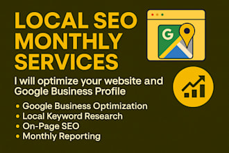 provide full monthly local SEO services with gbp optimization