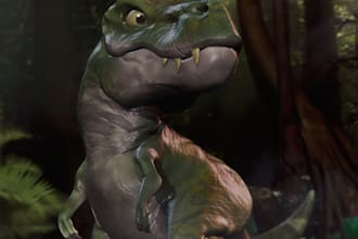 create 3d dinosaur model animal rigging 3d dragon model animal animation design