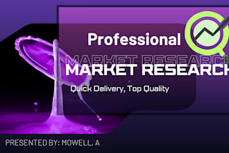 do detailed market research, niche research, and  competitor analysis