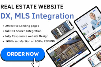 design real estate SEO agent luxury property website mls idx broker integration