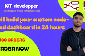 build your custom iot dashboard  using node red flows in 24 hours