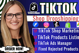setup tiktok shop facebook shop instagram shop product listing shopify marketing