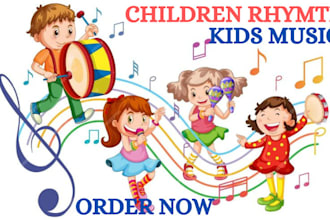compose and produce kids music nursery rhythm children songs