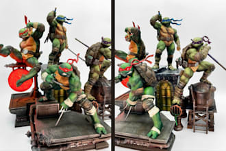 do print and paint figure fdm miniature warhammer painting terrain abs resin