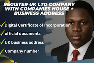 register UK ltd company, business address, companies house filing