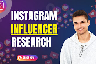 research and find best instagram influencer list, instagram influencer research