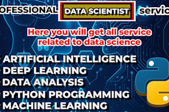 do data science, machine learning, artificial intelligence, python and develops