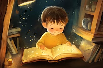 do african american children story book illustration