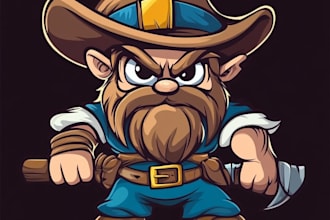 design cartoon character, caricature, mascot logo