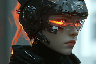 make a fantasy, sci fi, character and game art for you