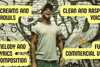 be your metal vocalist for aggressive and melodic tracks