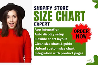 setup shopify size chart kiwi bf mp esc smart ultimate ga panda snake