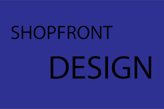 design any shopfront, vinyl decal design, signage design
